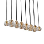48 Inch Crystal Cluster Linear Chandelier – Boule
