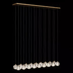 60 Inch Crystal Cluster Linear Chandelier – Boule