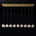 60 Inch Globe Crystal Cluster Linear Chandelier – Boule