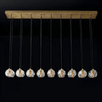 60 Inch Crystal Cluster Linear Chandelier – Boule
