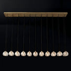 72 Inch Crystal Cluster Linear Chandelier – Boule
