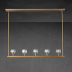 48 Inch Linear Crystal Globe Chandelier – Boule
