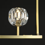 48 Inch Linear Crystal Globe Chandelier – Boule