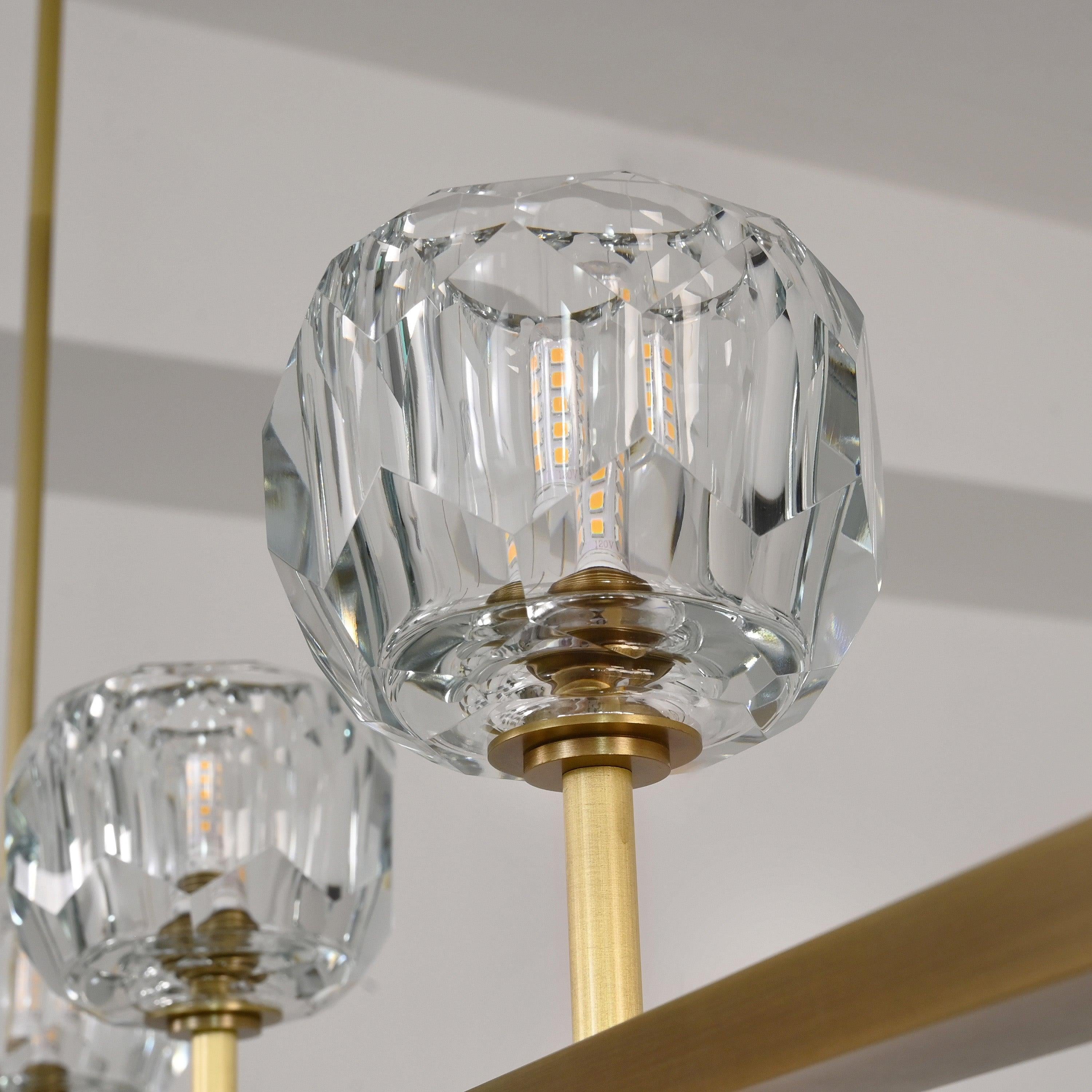 48 Inch Globe Crystal Linear Chandelier – Boule