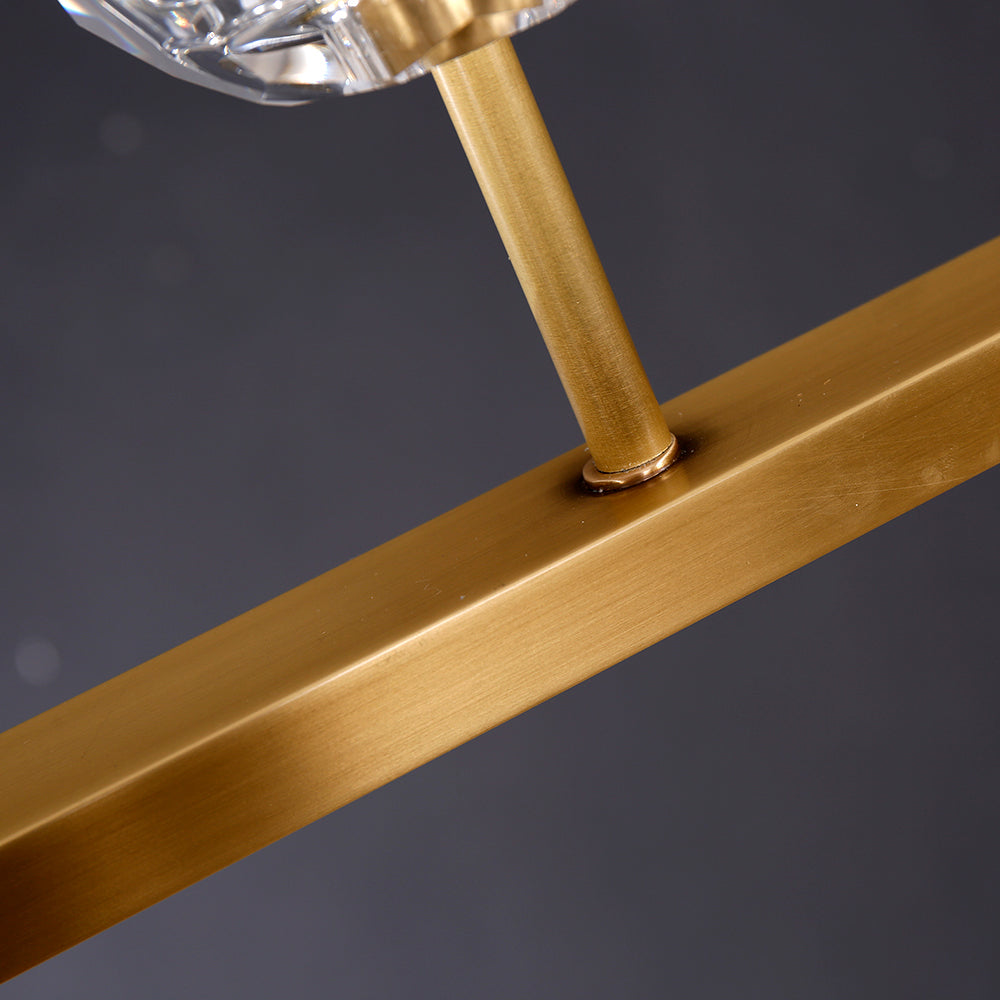 60 Inch Linear Crystal Globe Chandelier – Boule