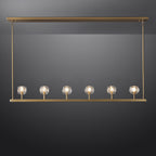 60 Inch Linear Crystal Globe Chandelier – Boule