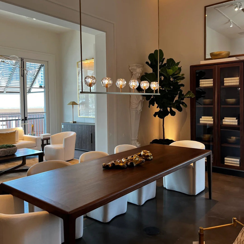 60 Inch Globe Crystal Linear Chandelier – Boule