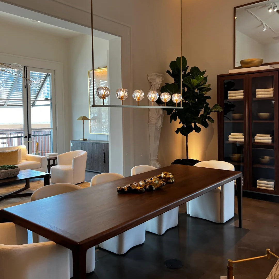 60 Inch Globe Crystal Linear Chandelier – Boule