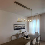 60 Inch Linear Crystal Globe Chandelier – Boule
