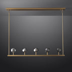 48 Inch Linear Smoked Crystal Globe Chandelier – Boule