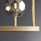 48 Inch Linear Smoked Crystal Globe Chandelier – Boule