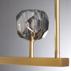 48 Inch Smoked Crystal Globe Linear Chandelier – Boule