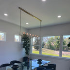 60 Inch Linear Smoked Crystal Globe Chandelier – Boule
