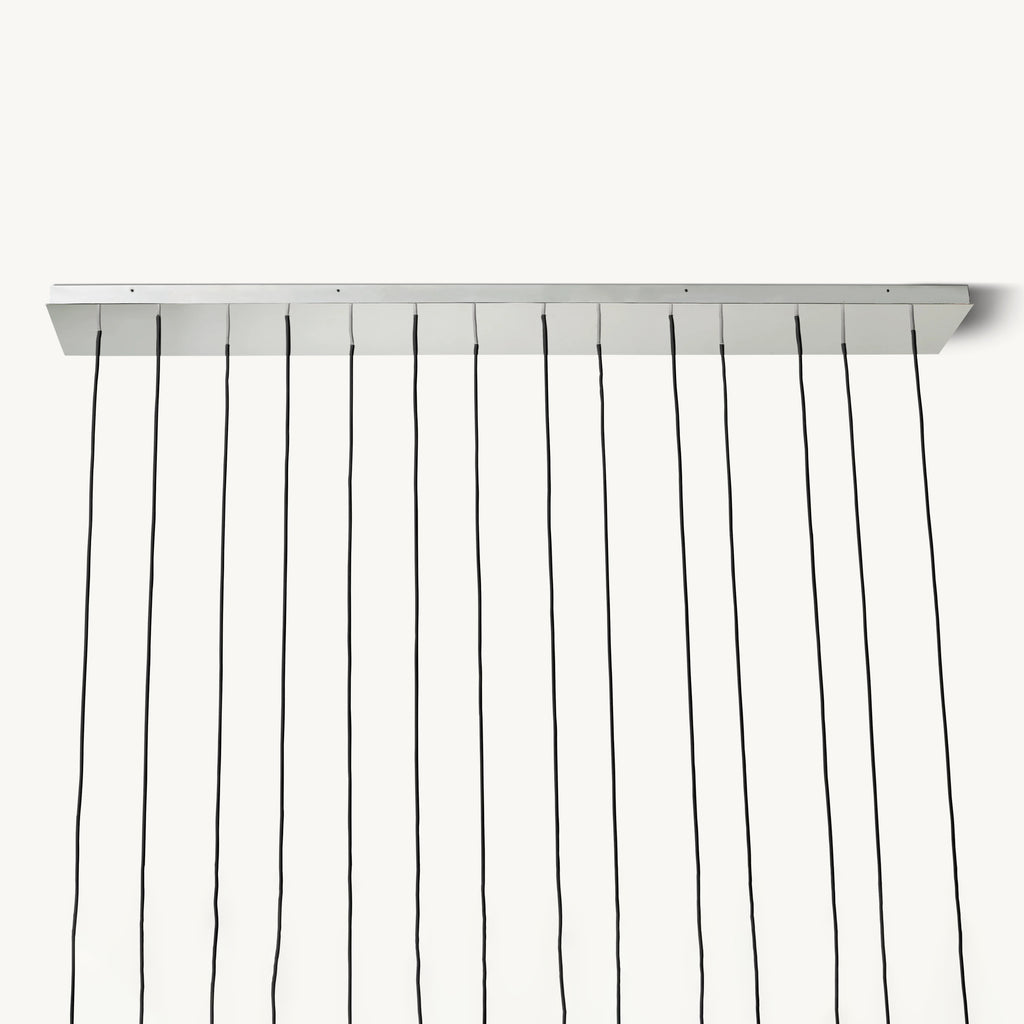 48 Inch Crystal Cluster Linear Chandelier – Boule