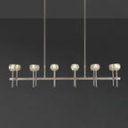 60 Inch Double Linear Crystal Globe Chandelier – Boule