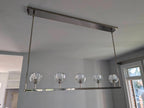 48 Inch Linear Crystal Globe Chandelier – Boule