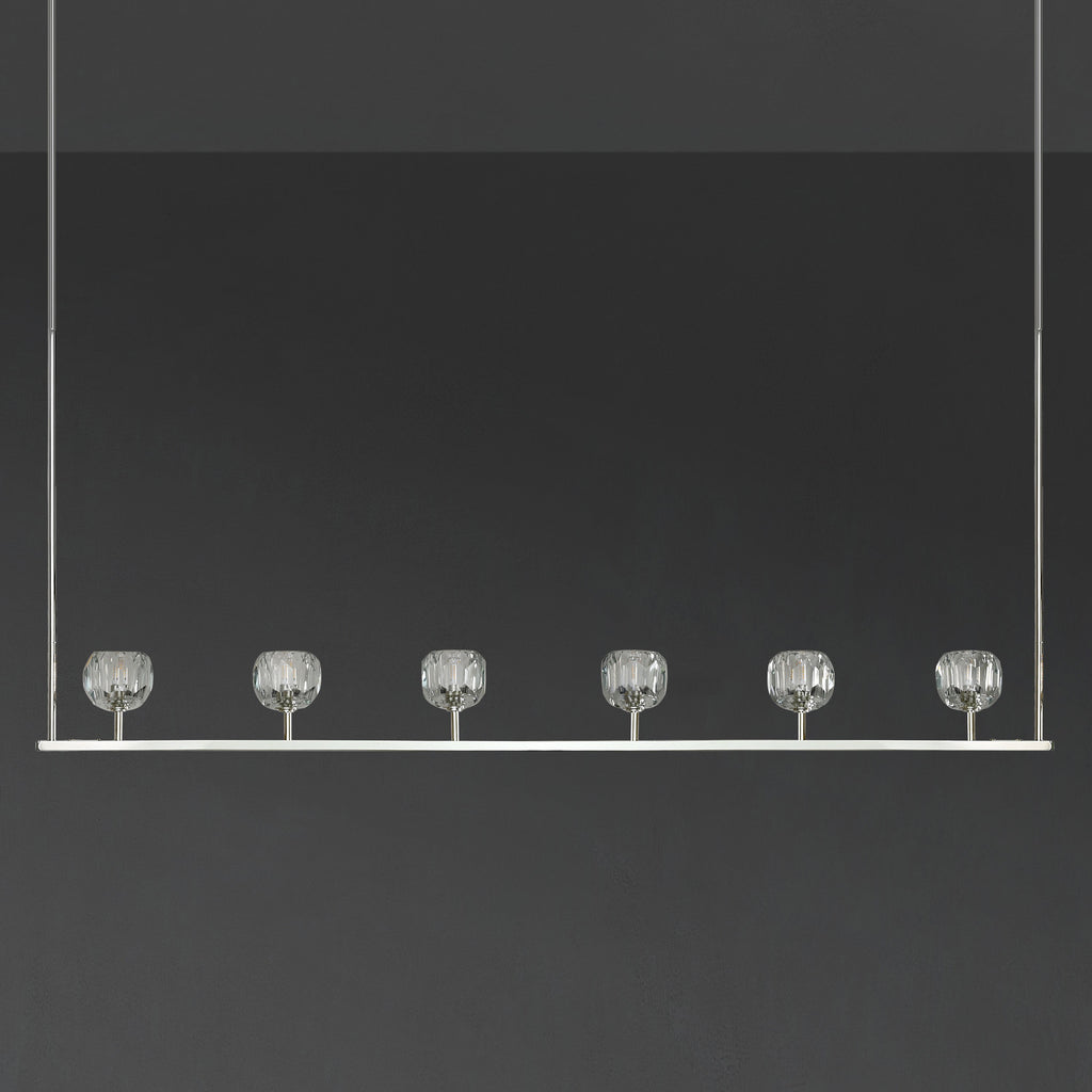 60 Inch Crystal Globe Linear Chandelier – Boule