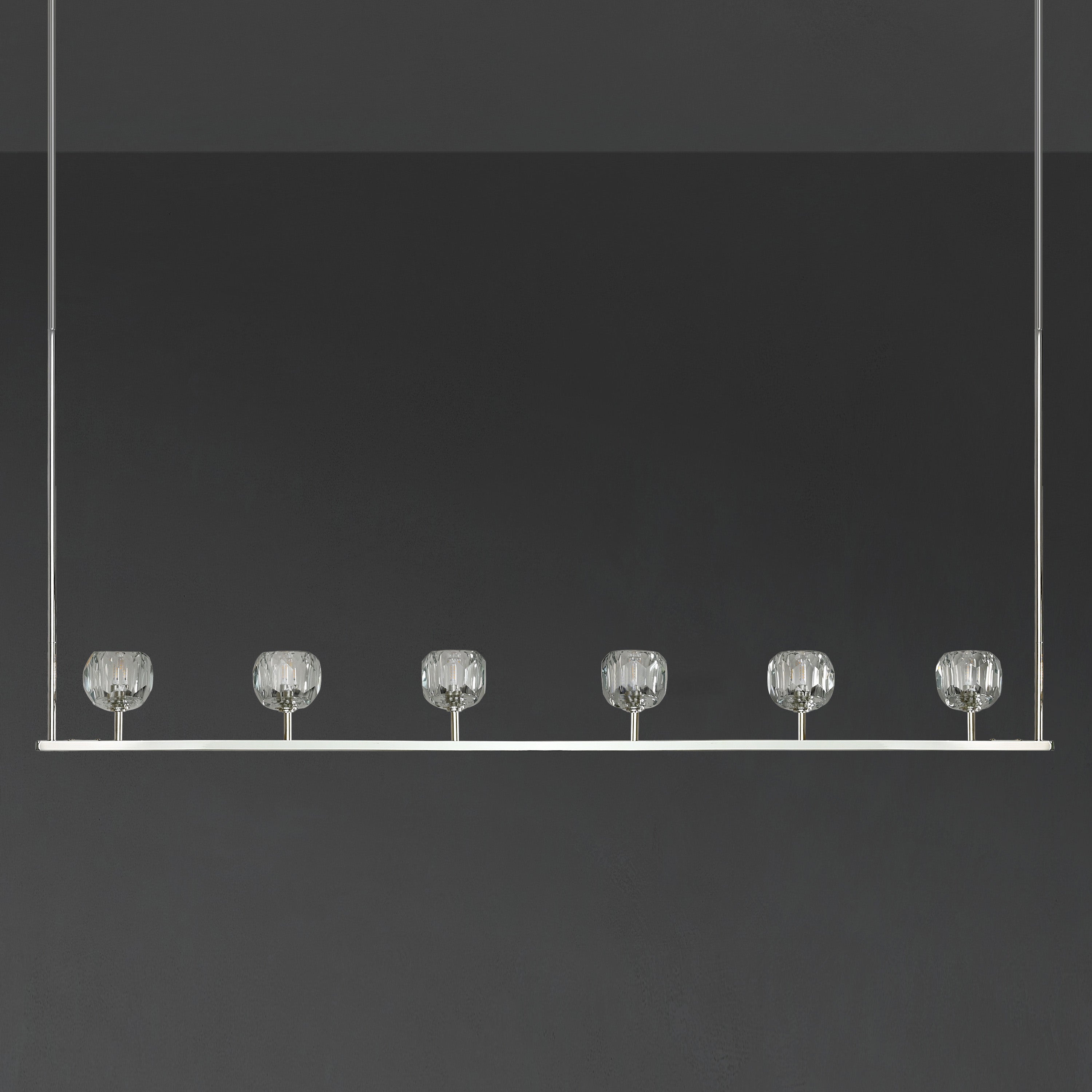 60 Inch Crystal Globe Linear Chandelier – Boule