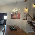 60 Inch Double Linear Crystal Globe Chandelier – Boule
