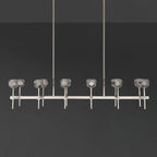 60 Inch Globe Smoked Crystal Double Linear Chandelier – Boule