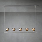 48 Inch Linear Smoked Crystal Globe Chandelier – Boule