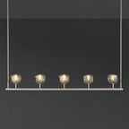 48 Inch Globe Smoked Crystal Linear Chandelier – Boule