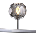 48 Inch Linear Smoked Crystal Globe Chandelier – Boule