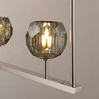 48 Inch Globe Smoked Crystal Linear Chandelier – Boule