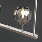 48 Inch Globe Smoked Crystal Linear Chandelier – Boule