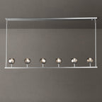 60 Inch Linear Smoked Crystal Globe Chandelier – Boule