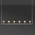 60 Inch Globe Smoked Crystal Linear Chandelier – Boule