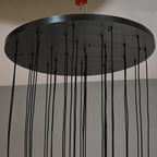 40 Inch Smoked Crystal Globe Cascade Chandelier – Boule