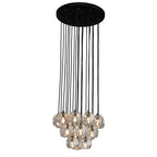 19 Inch Crystal Cluster Chandelier – Boule