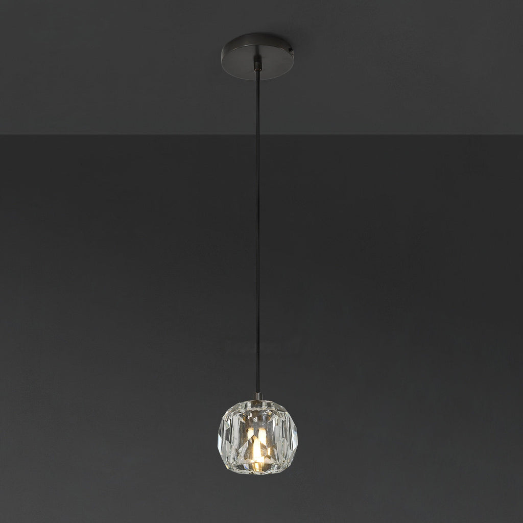 5 Inch Globe Crystal Cord Pendant Light – Boule