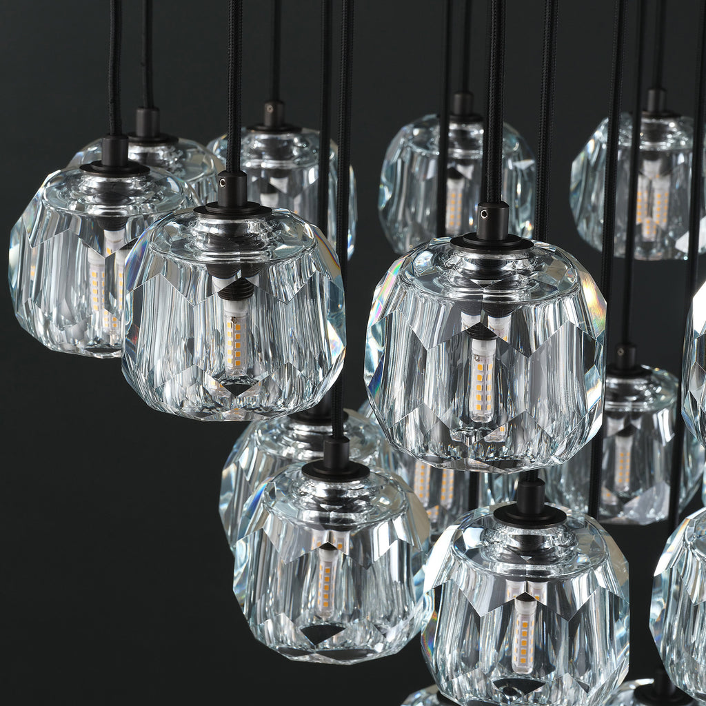 24 Inch Globe Crystal Cascading Chandelier – Boule