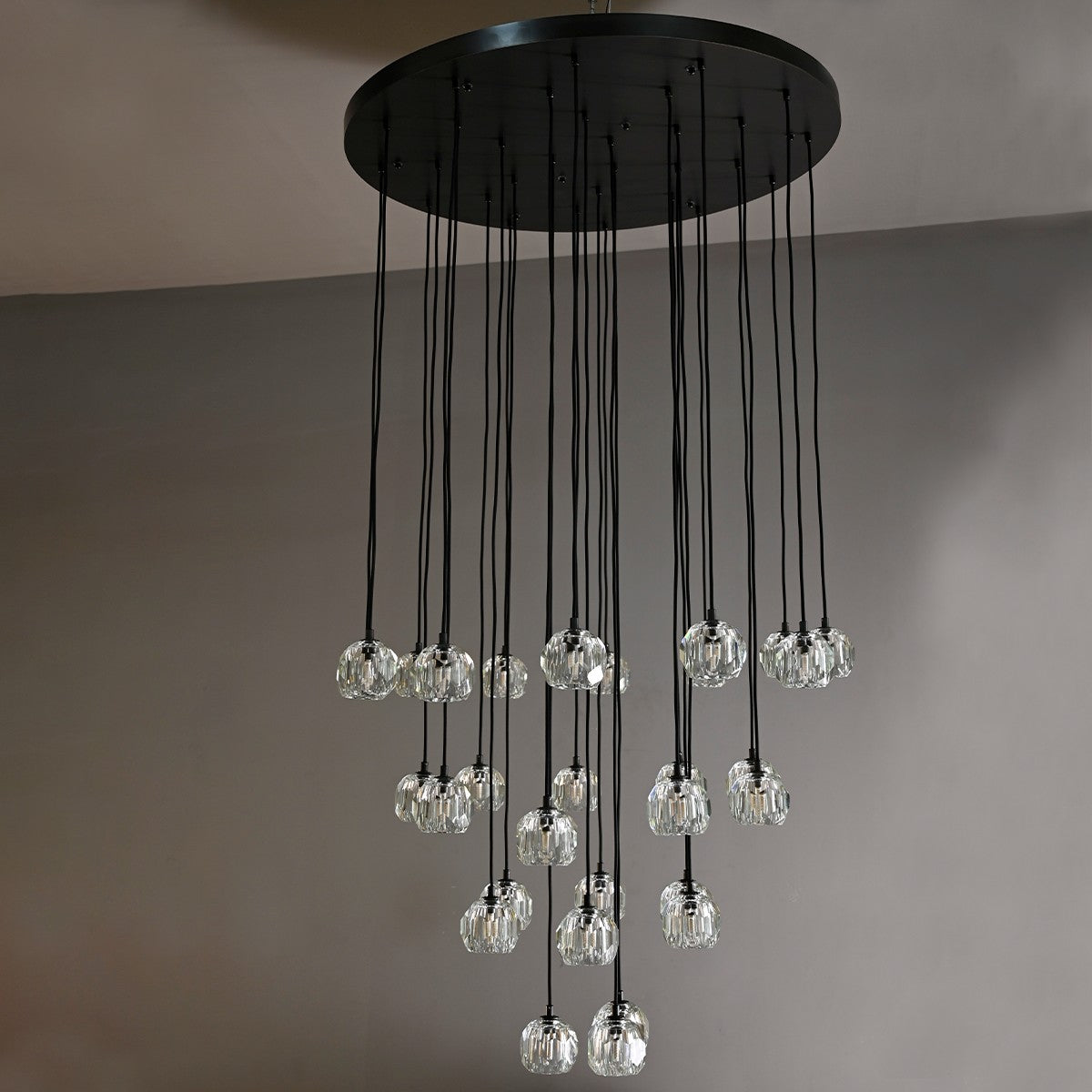 30 Inch Crystal Cluster Chandelier – Boule