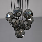 14 Inch Smoked Crystal Cluster Chandelier – Boule