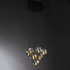 14 Inch Smoked Crystal Cluster Chandelier – Boule