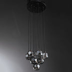 14 Inch Smoked Crystal Cluster Chandelier – Boule