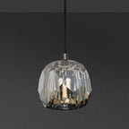 5 Inch Globe Smoked Crystal Cord Pendant Light – Boule