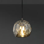 5 Inch Globe Smoked Crystal Cord Pendant Light – Boule