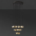 24 Inch Globe Smoked Crystal Cascading Chandelier – Boule