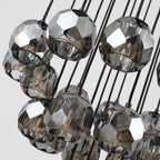 24 Inch Globe Smoked Crystal Cascading Chandelier – Boule