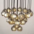 24 Inch Globe Smoked Crystal Cascading Chandelier – Boule