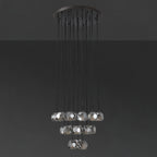 24 Inch Globe Smoked Crystal Cascading Chandelier – Boule