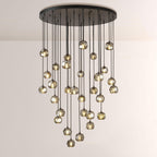 40 Inch Globe Smoked Crystal Cascading Chandelier – Boule