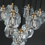 14 Inch Crystal Cluster Chandelier – Boule