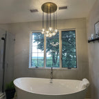 14 Inch Globe Crystal Cascading Chandelier – Boule