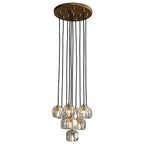 14 Inch Crystal Cluster Chandelier – Boule