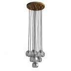 14 Inch Crystal Cluster Chandelier – Boule
